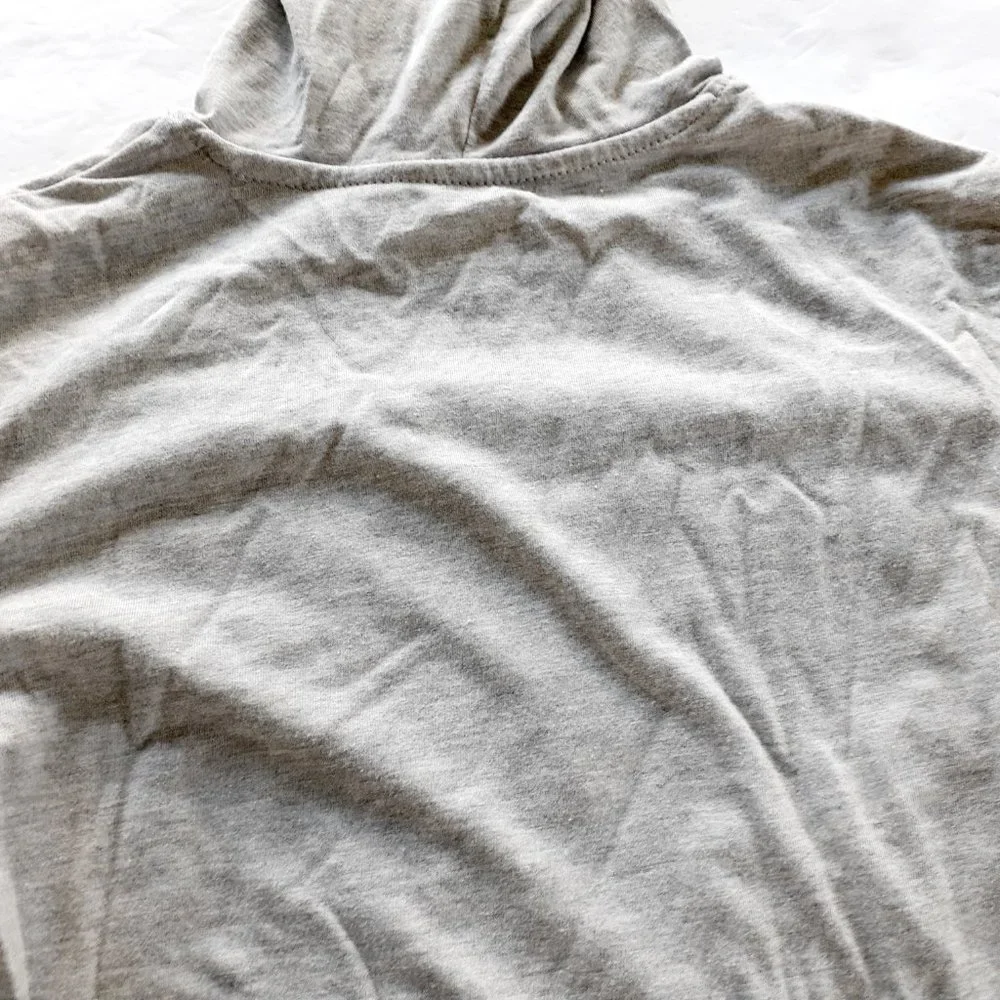 Champion Boys T-Shirt Gray Hoodie Long Sleeve Medium